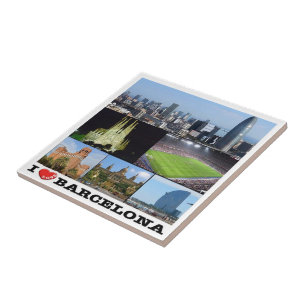 zES022 i kärlek BARCELONA, Spanien, Europa, Kakelplatta