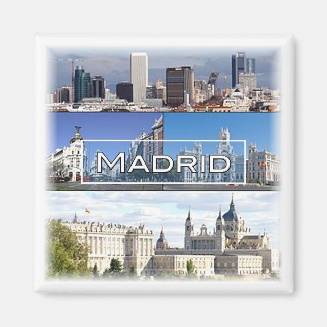 zES023 MADRID - Spanien - Fridge Magnet (Framsidan)