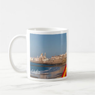 zES028 CADIZ panorama Spanien Kaffemugg