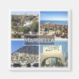 zES035 MARBELLA Spanien, Fridge Magnet