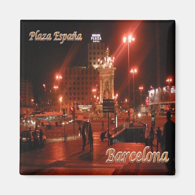 zES048 BARCELONA, Grind Bridge, Spanien, Fridge Magnet (Framsidan)