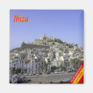 zES058 EIVISSA Town, Spanien, Frankrike Magnet
