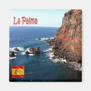 zES075 LA PALMA panorama, Spanien, Fridge Magnet