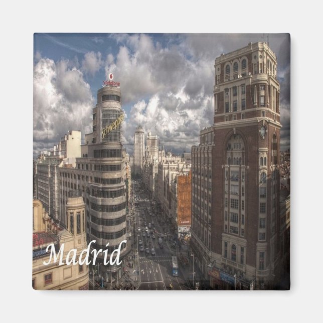 zES091 MADRID City, Spanien, Fridge Magnet (Framsidan)