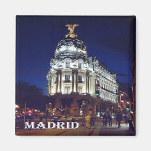 zES093 MADRID City, Spanien, Fridge Magnet