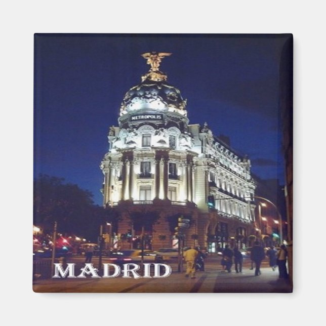 zES093 MADRID City, Spanien, Fridge Magnet (Framsidan)