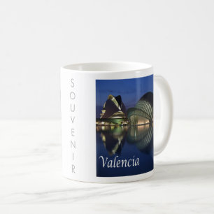 zES100 VALENCIA panorama, Spanien. Kaffemugg