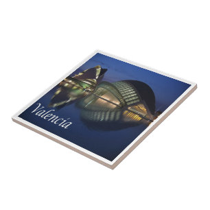 zES100 VALENCIA panorama, Spanien. Kakelplatta