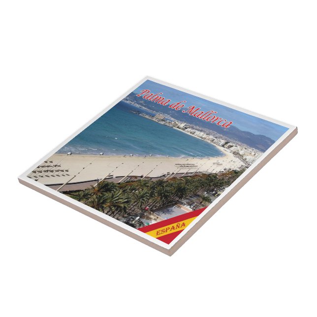 zES101 PALMA DE MALLORCA, Spanien Kakelplatta (Sidan)