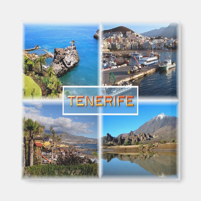 zES108 TENERIFE, LOS GIGANTOS, SANTA CRUZ  Magnet (Framsidan)