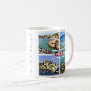 zES109 IBIZA old town, CALA TARIDA, SES SALINAS. Kaffemugg