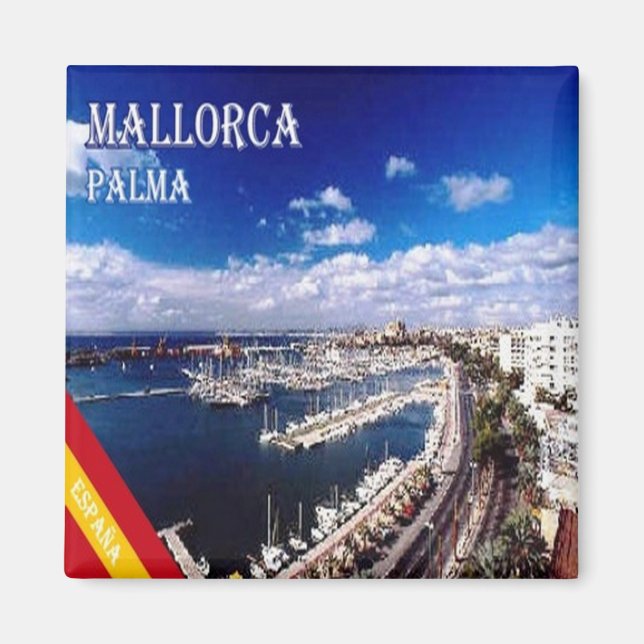 zES119 PALMA DE MALLORCA, Fridge Magnet (Framsidan)