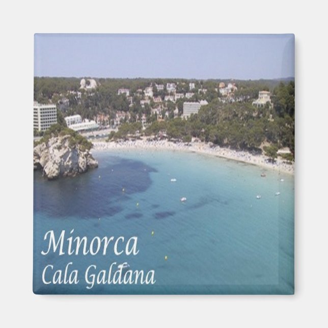 zES121 MENORCA, Cala Galdana, Balearic, Fridge Magnet (Framsidan)