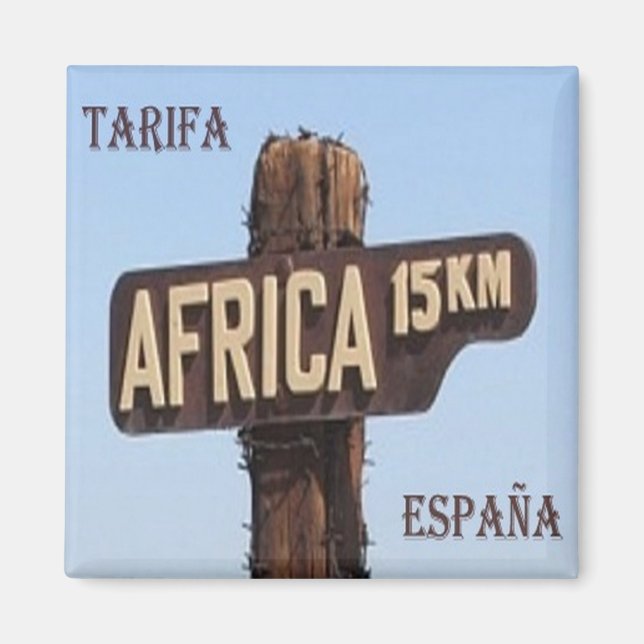 zES134 TARIFA 15,oo km Afrika, Spanien, Fridge Magnet (Framsidan)