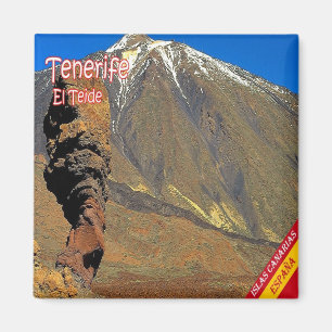 zES136 EL TEIDE Tenerife, Spanien, Frankrike Magnet