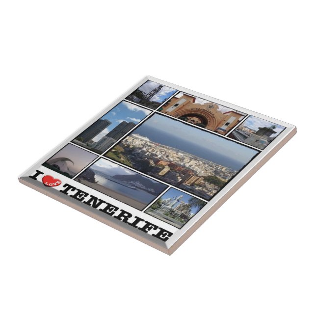 zES141 TENERIFE Santa Cruz "I Kärlek", Kakelplatta (Sidan)