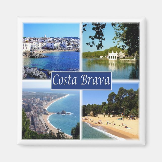 zES153 COSTA BRAVA Spanien, Fridge Magnet (Framsidan)
