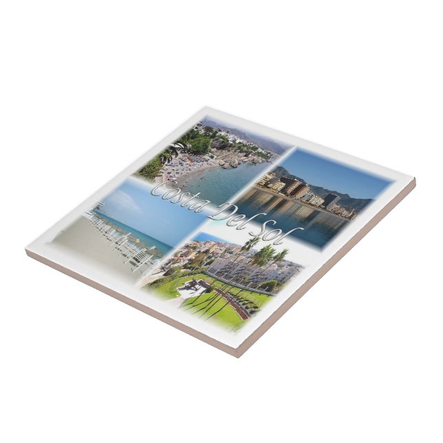 zES156 COSTA DEL SOL, Spanien Kakelplatta (Sidan)