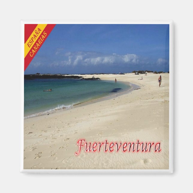 zES160 FUERTEVENTURA playa el Cotillo, Fridge Magnet (Framsidan)