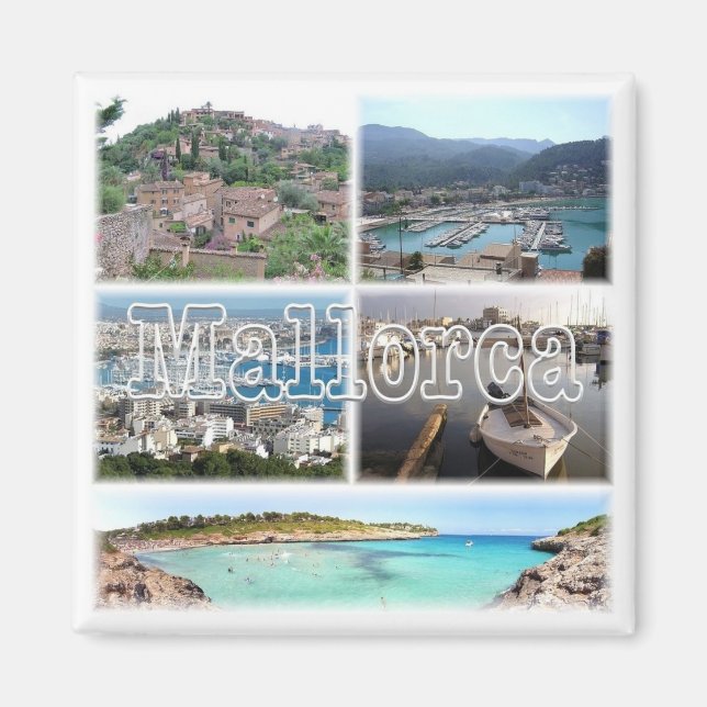 zES163 PALMA Mallorca Deia Soller - Fridge Magnet (Framsidan)