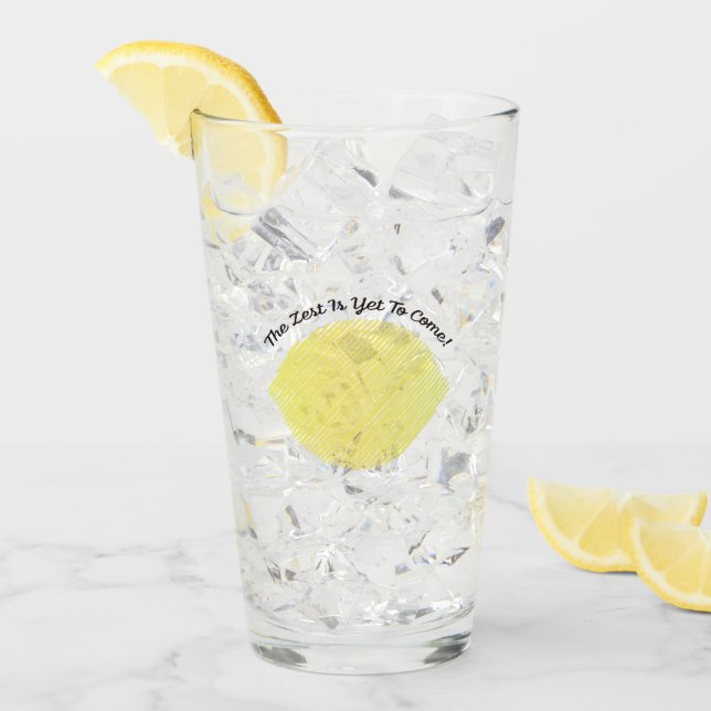 Zest är ännu till Kom Lemon Glaskopp (Framsida Ice)