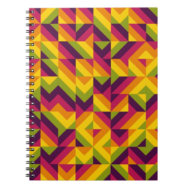 Zest Mosaic Chevron Anteckningsbok (Framsidan)