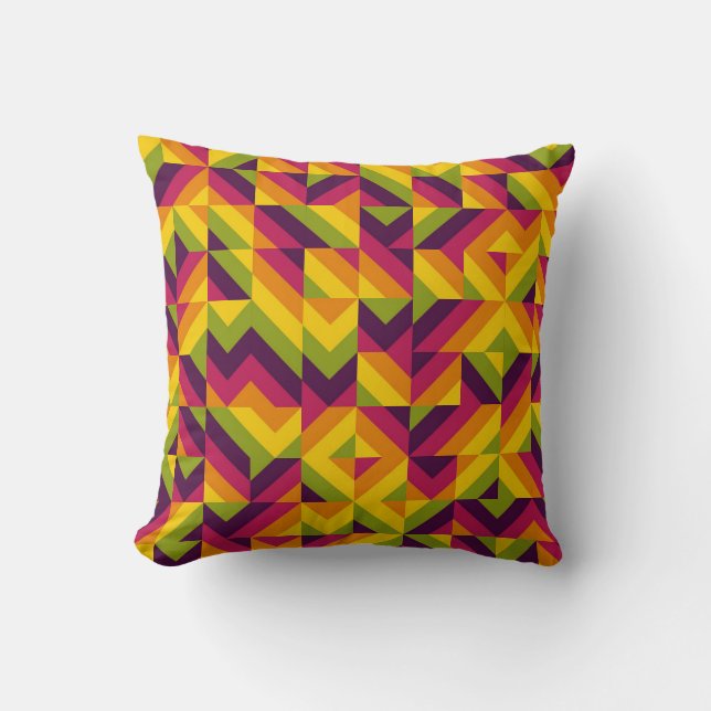 Zest Mosaic Chevron Kudde (Framsida)