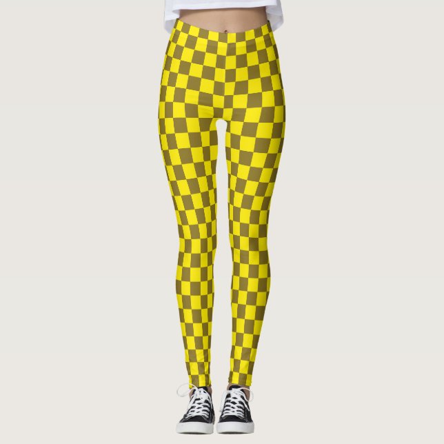 Zest och Acid-rutigt Leggings (Framsida)