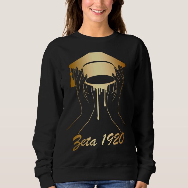 Zeta 1920 African American Historical Black Hbcu T Shirt (Framsida)