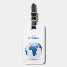 Zeta Phi Beta Luggage Tag Bagagebricka