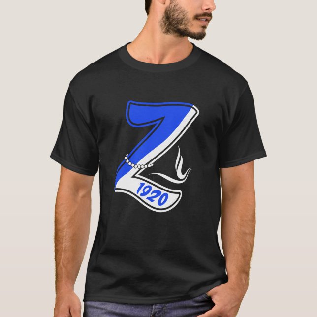 Zeta Phi Beta Sorority Sisterority T Shirt (Framsida)