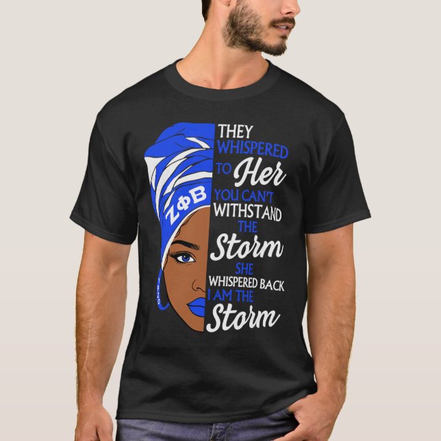 Zeta Phi Beta Sorority, Svarta historiemånaden Afr T Shirt (Framsida)