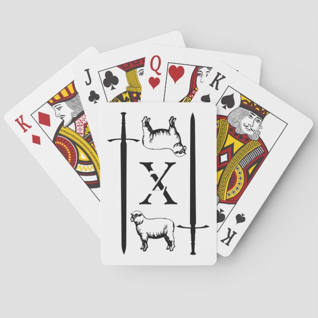 ZetaChi som leker kort Casinokort (Baksidan)