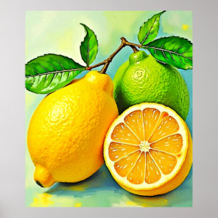 Zety Citrus Burst of Sunshine Design Poster