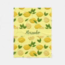 Zety Lemon Blanket för Spädbarn, barn och Vuxnor