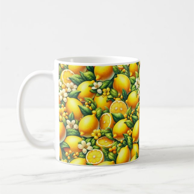 Zety Lemon Whirl: a Citrus Symphony Kaffemugg (Vänster)