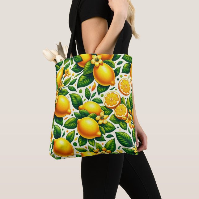 Zety Lemon Whirl: a Citrus Symphony Tygkasse (Närbild)