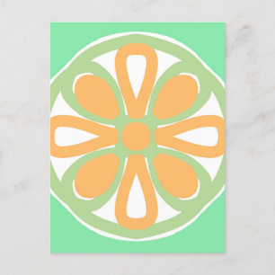 Zety lime green citrus vykort