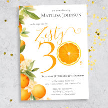 Zety Orange Roligt 30års födelsedag Party