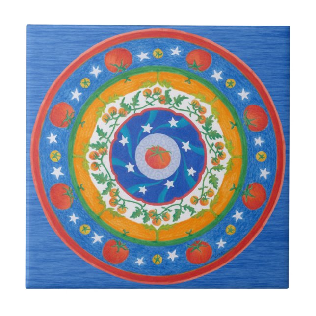 Zety Tomato Decorative Tile Kakelplatta (Framsidan)