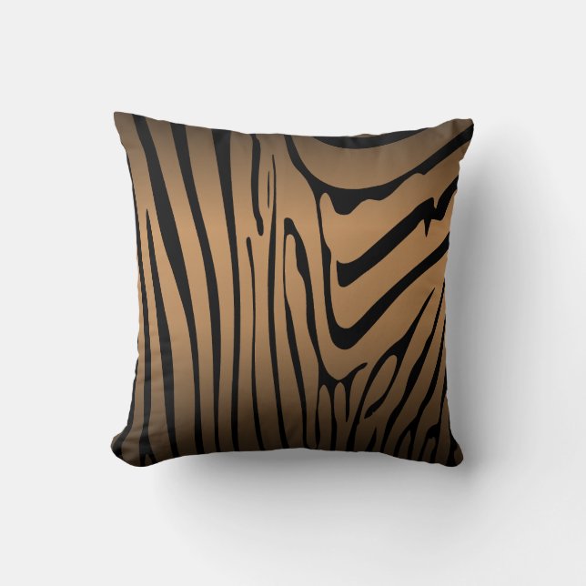 Zety Zebra Brown Kudde (Framsida)