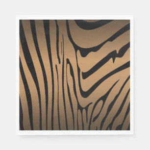 Zety Zebra Brown Pappersservett