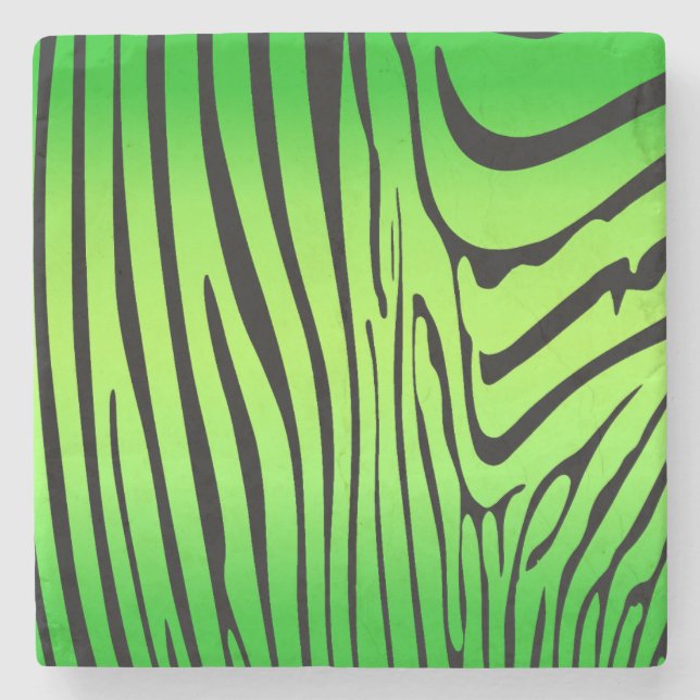 Zety Zebra Grönt Stenunderlägg (Framsidan)