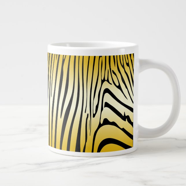Zety Zebra Gult Jumbo Mugg (Höger)
