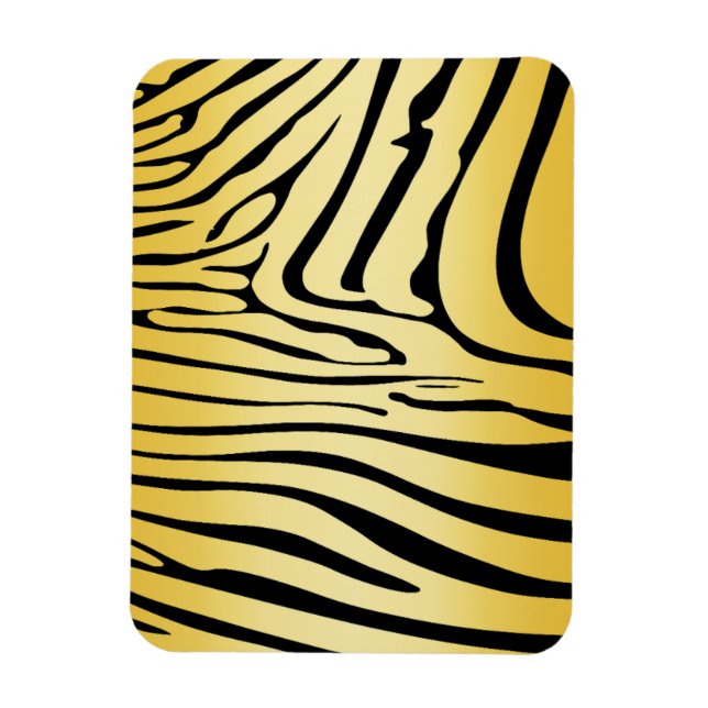 Zety Zebra Gult Magnet (Vertikal)