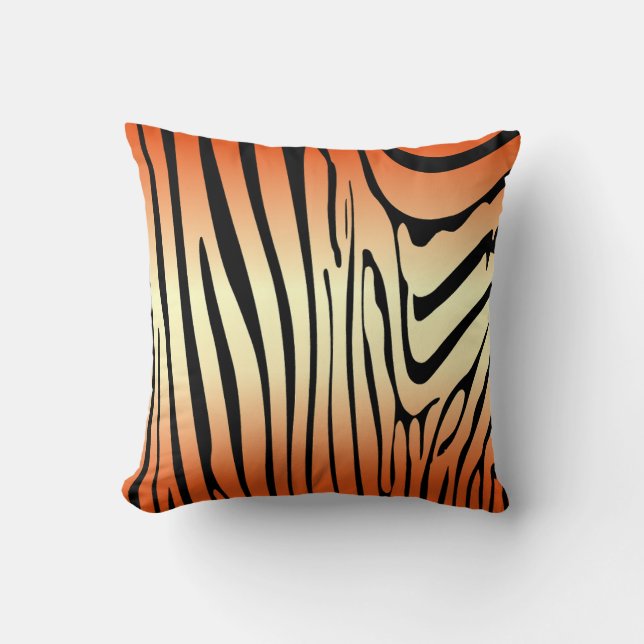 Zety Zebra Orange Kudde (Framsida)