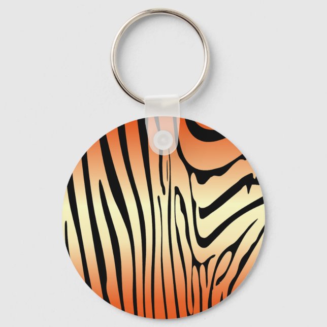 Zety Zebra Orange Nyckelring (Framsida)