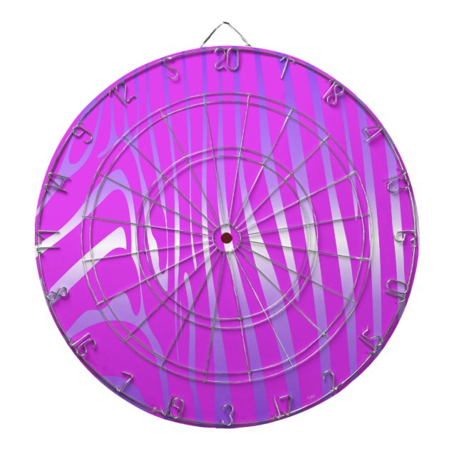 Zety Zebra Rosa Dart Board Darttavla (Framsidan)