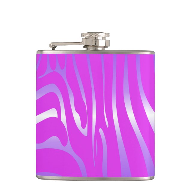Zety Zebra Rosa Flask Fickplunta (Framsidan)