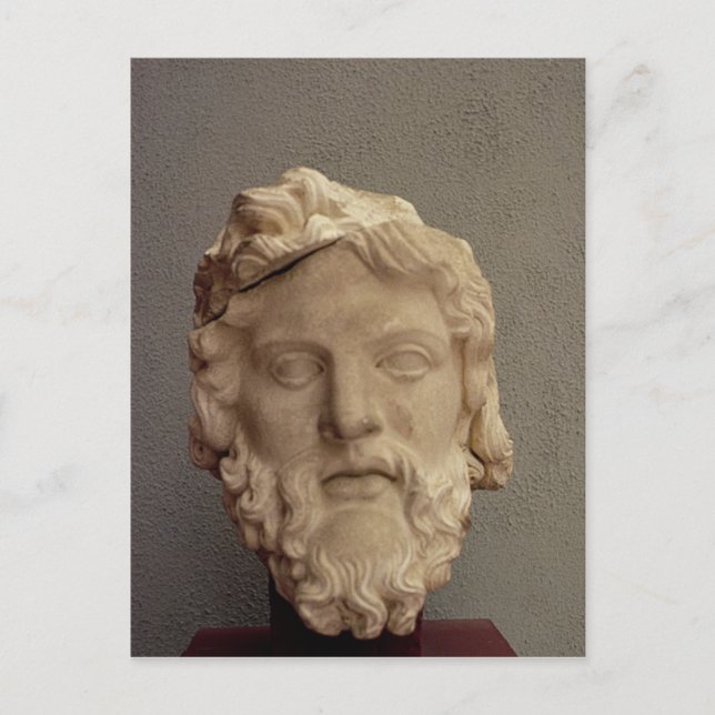 Zeus, 69-96 AD Vykort (Framsida)